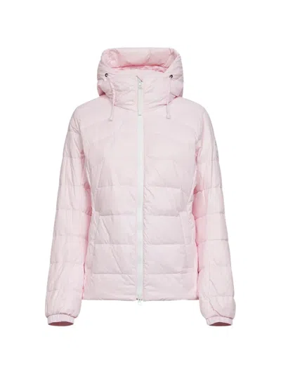 Canada Goose Women Pink Abbott White Label Hooded Jacket In Blue