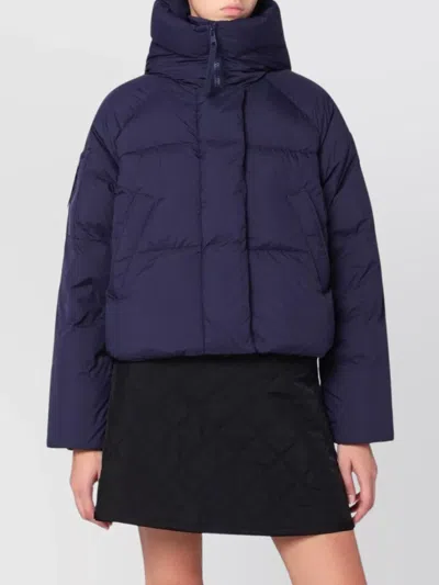 CANADA GOOSE HOODED PUFFER JACKET QUILTED TEXTURE