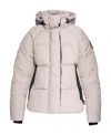 Canada Goose Hooded Quilted Down Jacket In Pink