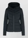 Canada Goose Black Clair Jacket Frontal Zip Closure In Black