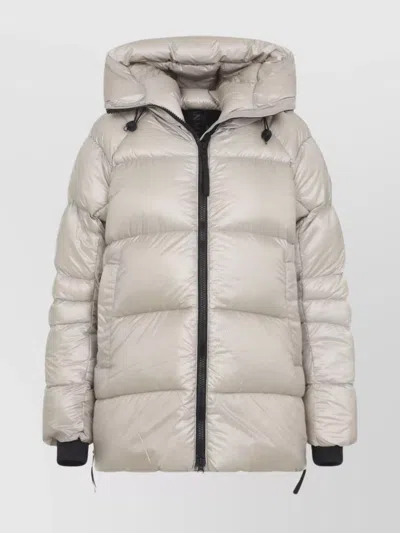 CANADA GOOSE HOODED QUILTED PUFFER SIDE POCKETS