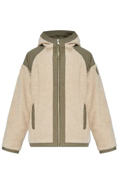 CANADA GOOSE LOGO-PATCH FLEECE JACKET