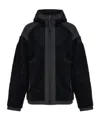 Canada Goose Alberni Reversible Ripstop And Wool-blend Fleece Hooded Jacket In Black