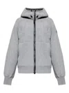 Canada Goose Hooded Wool Jacket In Gray
