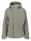 Canada Goose Versatile Waterproof Jacket With Hood And Pockets In Gray