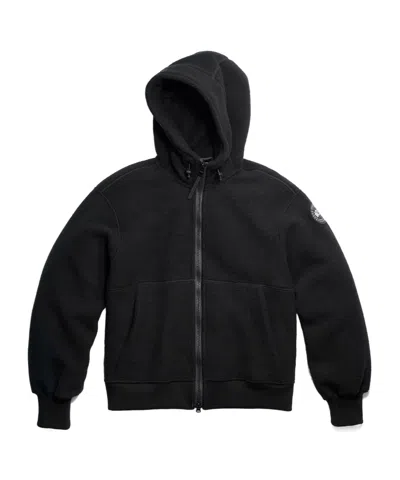 Canada Goose Hooded Zip Jacket In Black