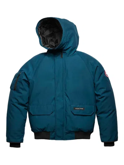 Canada Goose Kids' Hooded Zip-up Jacket In Blue
