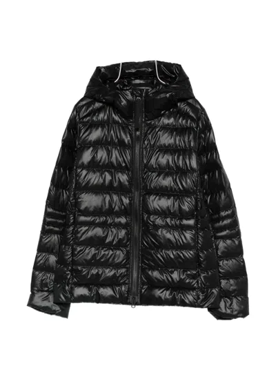 Canada Goose Hooded Zipped Jacket In Black