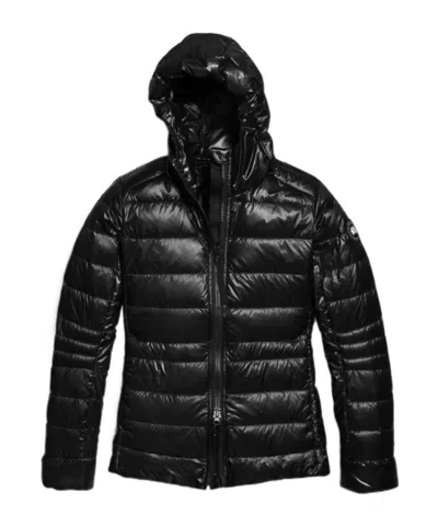 Canada Goose Hooded Zipped Jacket In Black