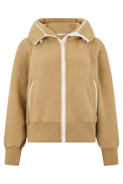 Canada Goose Hoodie In Wool Blend In Brown