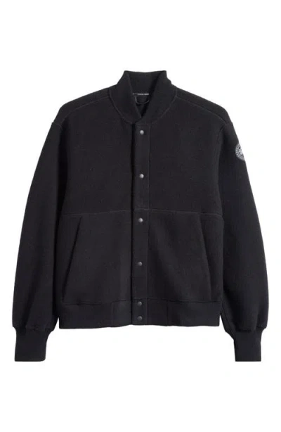 Canada Goose Hudson Black Label Fleece Bomber Jacket In Brown