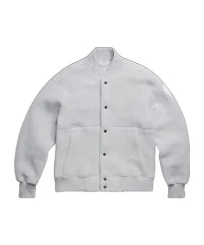 Canada Goose Hudson Fleece Bomber White Label In Gray