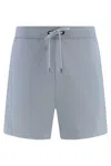 Canada Goose Drawstring Waist Cotton Bermuda Shorts In Gray