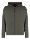 Canada Goose Full Zip Hoodie Adjustable Drawstring Hood In Gray