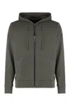 Canada Goose Full Zip Hoodie Adjustable Drawstring Hood In Gray