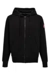 Canada Goose Hooded Sweater With Front Pockets And Ribbed Cuffs In Black