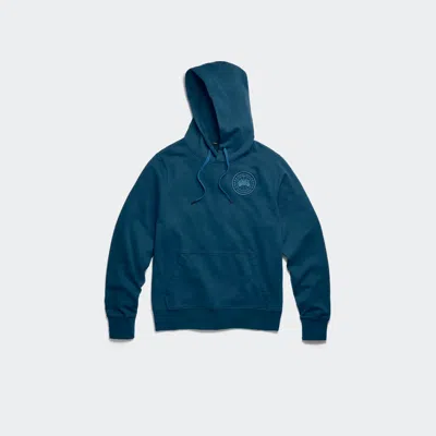 Canada Goose Huron Hoodie Embroidered In Blue