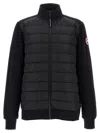 Canada Goose Wattierte Hybridge Huron Jacke Mit Reissverschluss In Black
