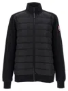 Canada Goose Wattierte Hybridge Huron Jacke Mit Reissverschluss In Black