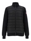Canada Goose Wattierte Hybridge Huron Jacke Mit Reissverschluss In Black
