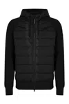 Canada Goose Huron Hybridge Padded Front Panel Jacket In Black