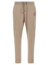 Canada Goose Men Beige Cotton Huron Sweatpants In Neutral