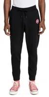 Canada Goose Black Cotton Sweatpants In Black