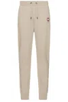 Canada Goose Cotton Track-pants With Ribbed Cuffs In Gray