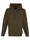 Canada Goose Huron Cotton Hoodie In Military Green