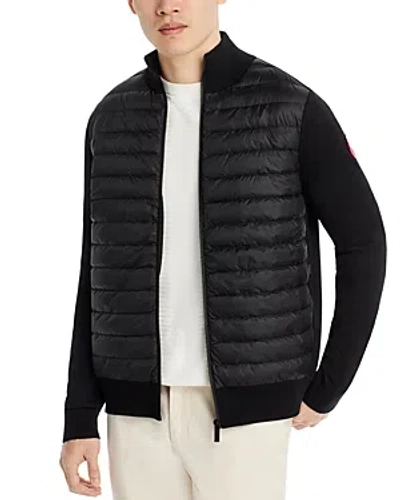 Canada Goose Hybrid Knit Packable Jacket In Black
