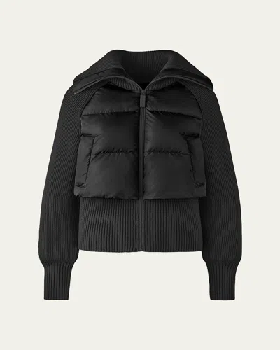 Canada Goose Hybridge Astoria Knit Jacket In Black