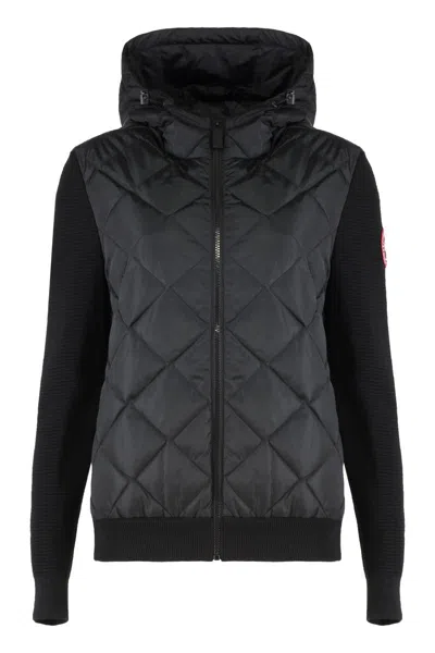 CANADA GOOSE CANADA GOOSE HYBRIDGE CARDIGAN WITH PADDED FRONT PANEL