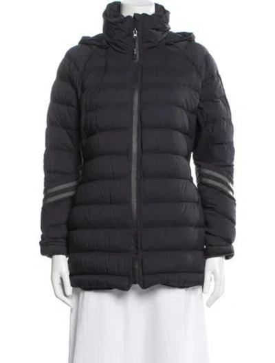Pre-owned Canada Goose Hybridge Cw Nylon Down Coat In Gray