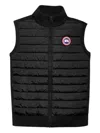 Canada Goose Ribbed Collar Sleeveless Quilted Jacket In Black
