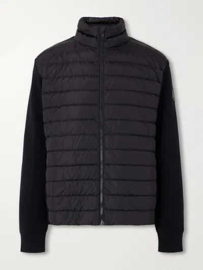 Canada Goose Hybridge Flavio Quilted Down Jacket In Black