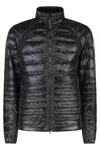 Canada Goose Hybrid Full Zip Down Jacket In Black