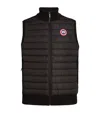 Canada Goose Ribbed Collar Sleeveless Quilted Jacket In Black