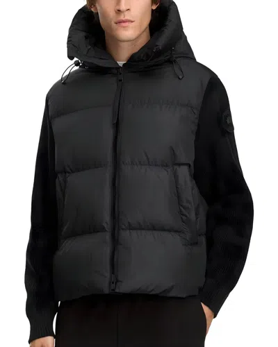 Canada Goose Hybridge Grove Knit Down Hoodie In Orange