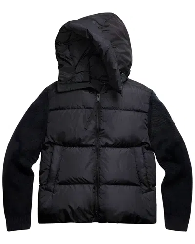 Canada Goose Hybridge Grove Wool Knit Down Hoodie In Multi