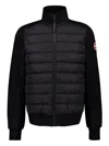 Canada Goose Wattierte Hybridge Huron Jacke Mit Reissverschluss In Black