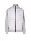 Canada Goose Quilted Front Panel Casual Jacket With High Collar In Gray