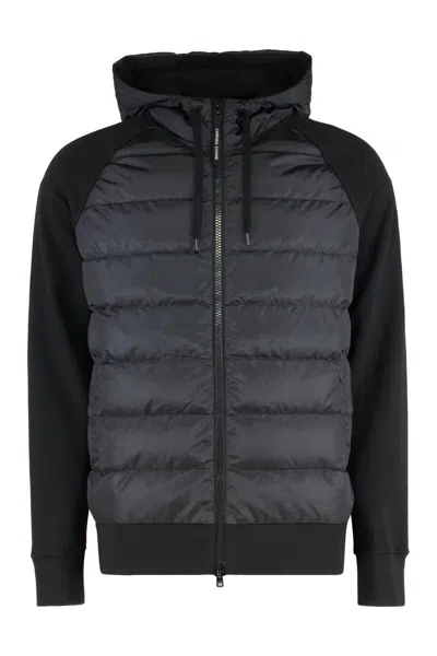 Canada Goose Men's Hybridge Huron Full-zip Hoodie In Black - Noir