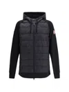 Canada Goose Huron Hybridge Full Zip Hooded Jacket In Black