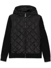 Canada Goose Hybridge Quilted Shell And Wool Jacket In Black