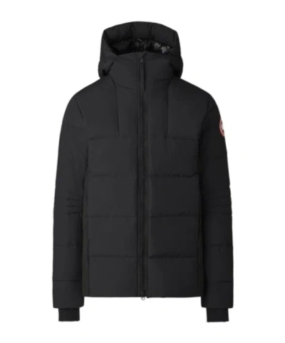 CANADA GOOSE CANADA GOOSE HYBRIDGE LOGO PATCH PADDED COAT