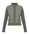 Canada Goose Quilted Knit-panel Jacket In Green