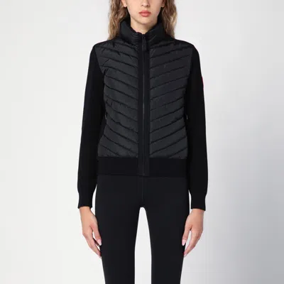 Canada Goose Womens Hybridge Knit Jacket In Black