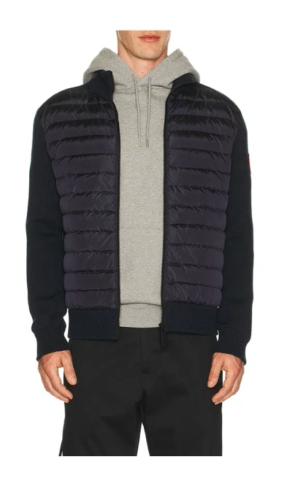 Canada Goose Down-merino Wool Hybridge Puffer Jacket In Black