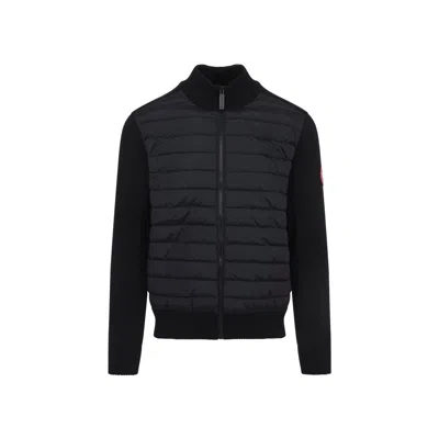 Canada Goose Down-merino Wool Hybridge Puffer Jacket In Black