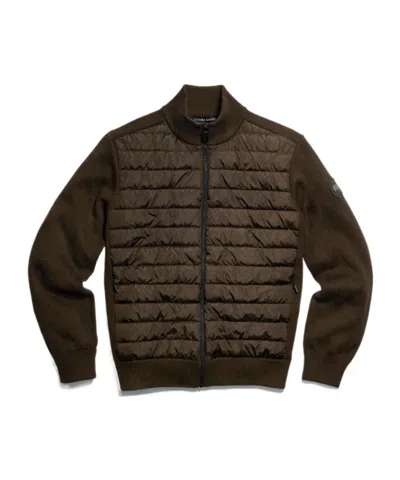 Canada Goose Hybridge Knit Jacket Tonal Label In Brown